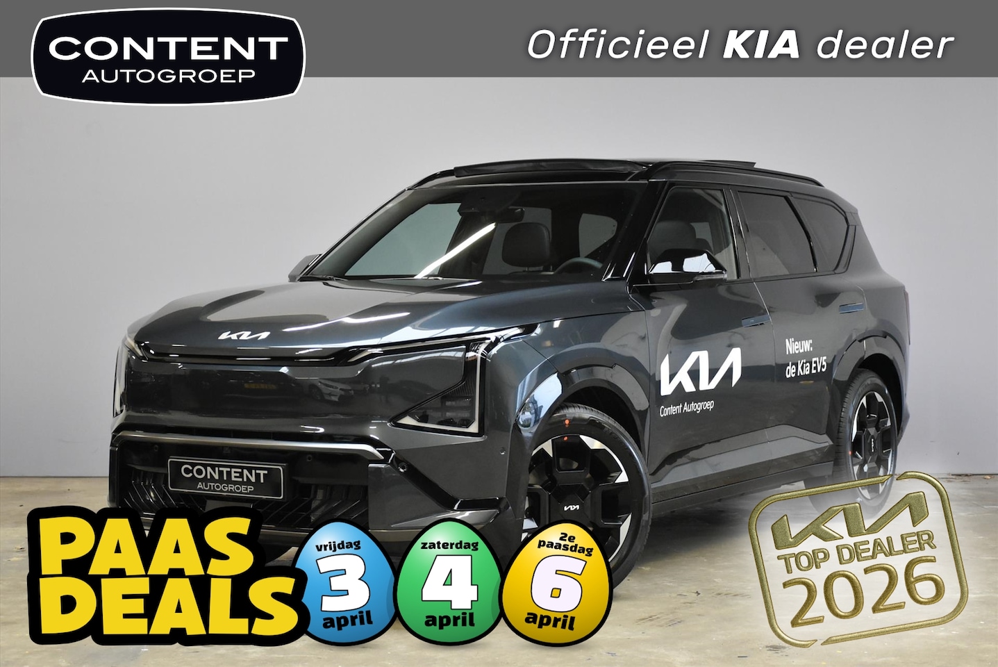 Kia EV5 - 81,4 kWh 217pk 2WD GT-PlusLine - AutoWereld.nl