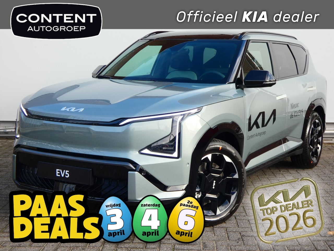 Kia EV5 - 81,4 kWh 217pk 2WD GT-PlusLine IN BESTELLING IN MEERDERE KLEUREN! - AutoWereld.nl