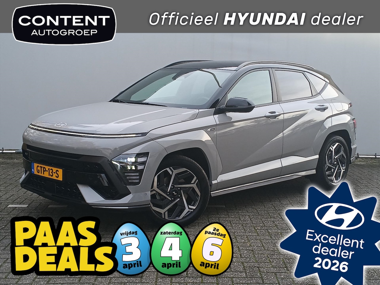 Hyundai Kona - 1.6 HEV N-Line | Navi | Cruise en Climate Control - AutoWereld.nl