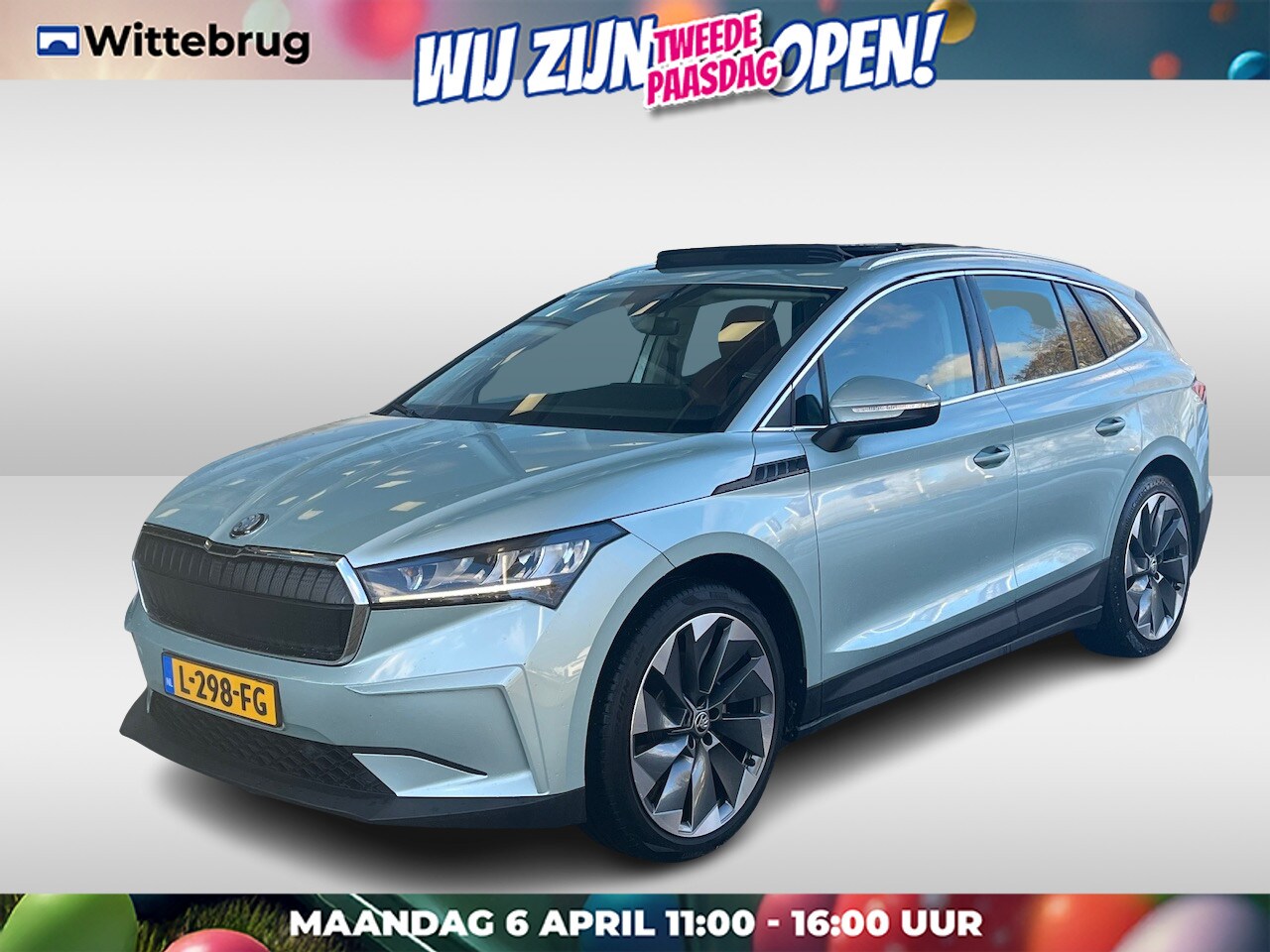 Skoda Enyaq iV - 60 / Bekleding leder / Panorama dak / Stoelverwarming / 21'' LMV - AutoWereld.nl