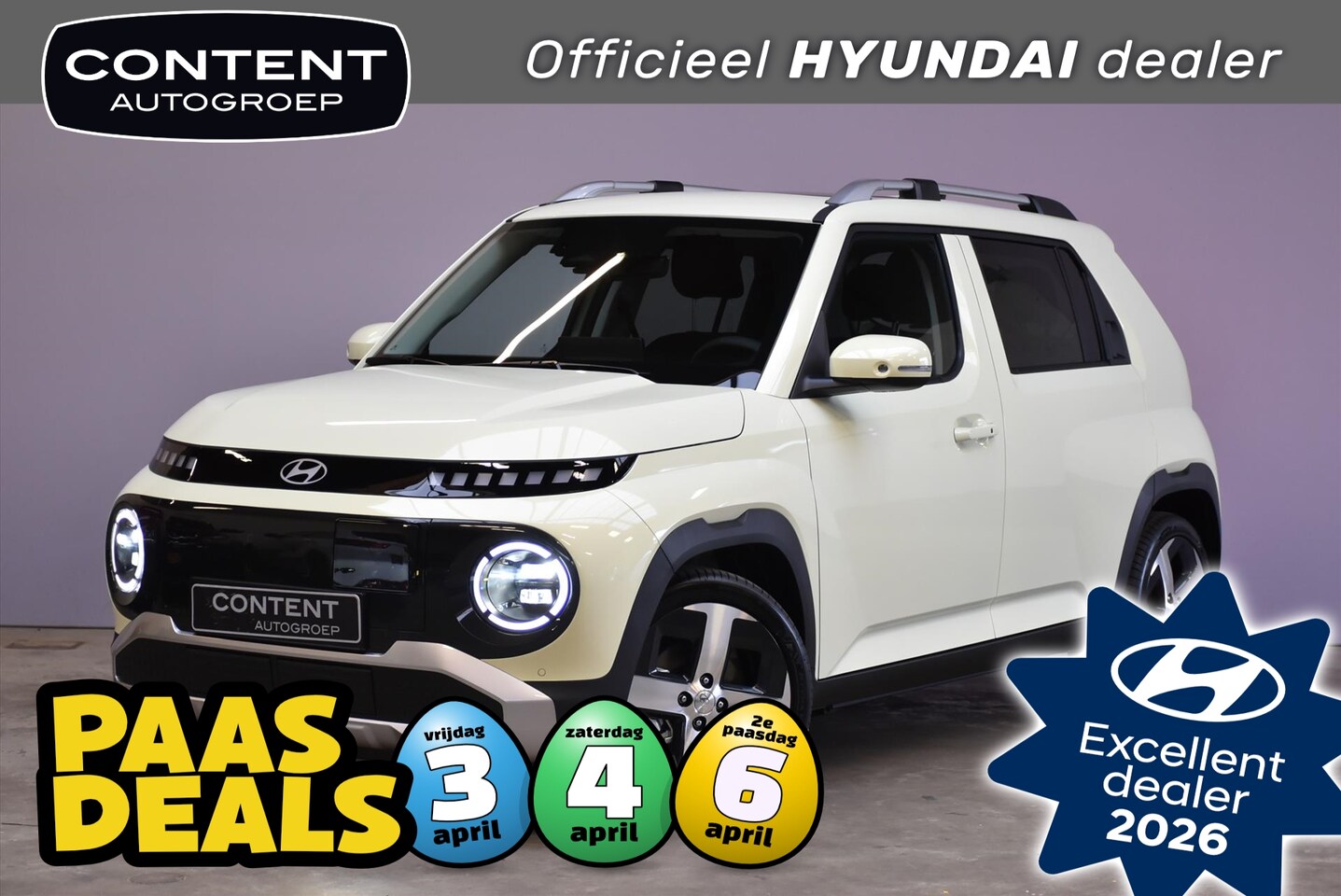 Hyundai Inster - 49 kWh 115pk Evolve Sky I Demo voordeel! - AutoWereld.nl