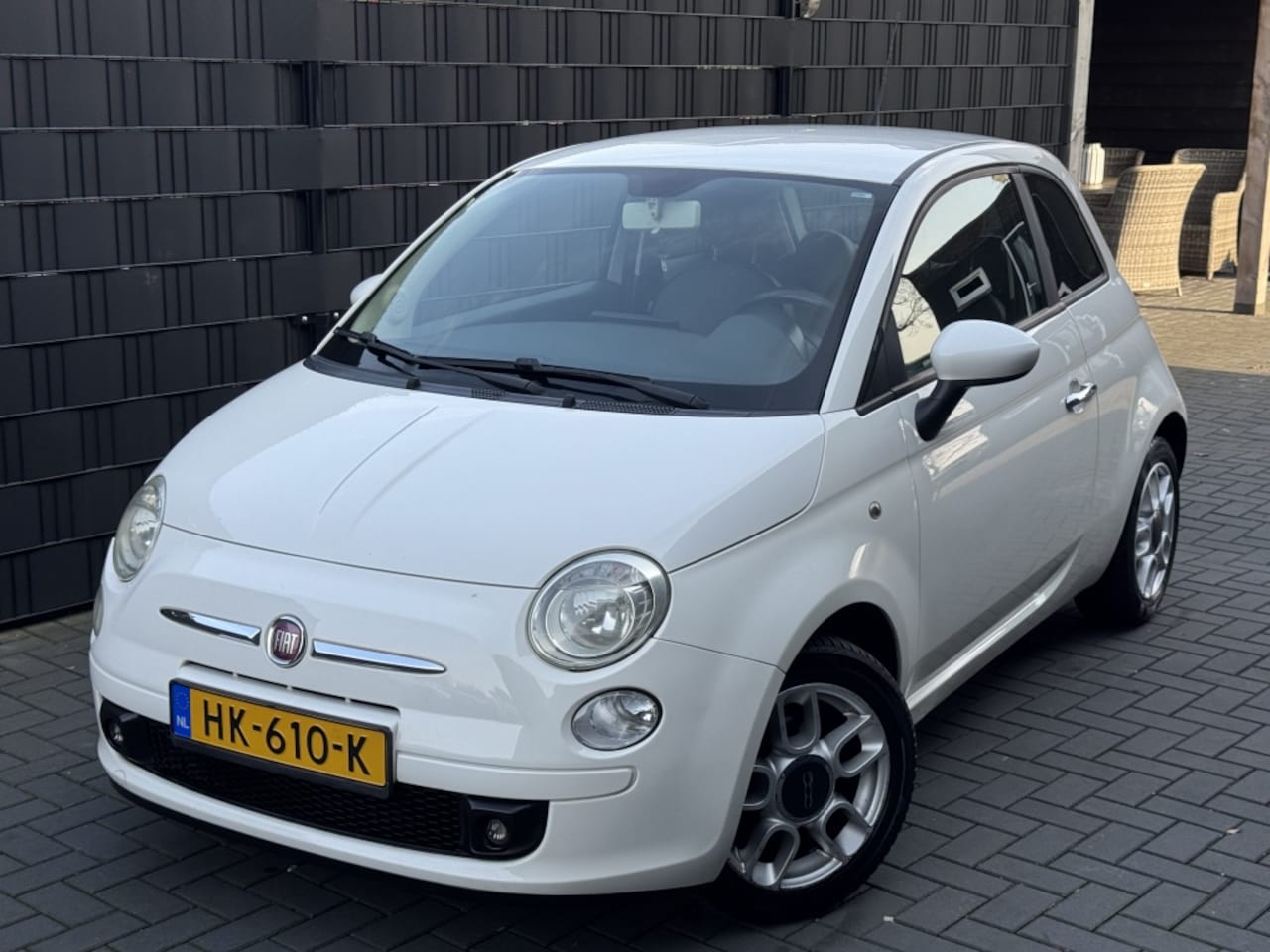 Fiat 500 - 1.2 Naked| WIT| AIRCO| LM VELGEN| NAVI| LEDER| 164DKM - AutoWereld.nl
