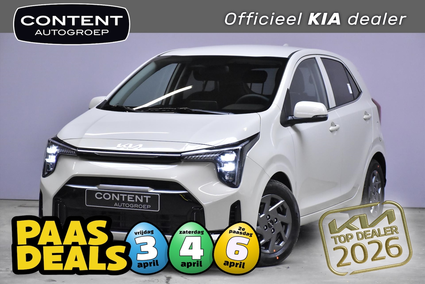 Kia Picanto - 1.0 GDI 4-zits DynamicPlusLine NIEUW - LEVERBAAR - AutoWereld.nl