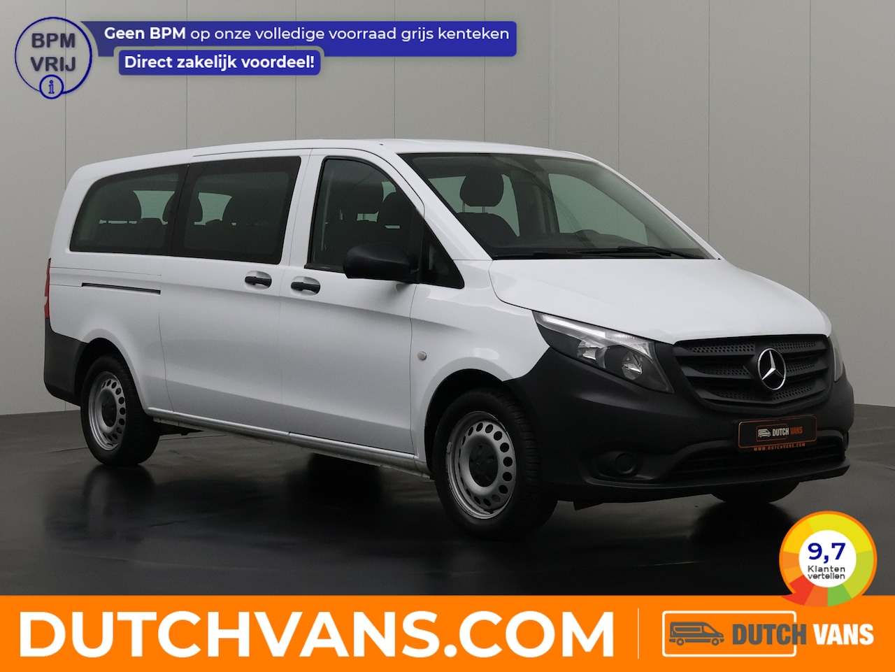 Mercedes-Benz Vito - 114CDI Automaat Personenbus | 9-Persoons | Extra Lang | Prijs incl BTW € 27527,50 | Airco - AutoWereld.nl