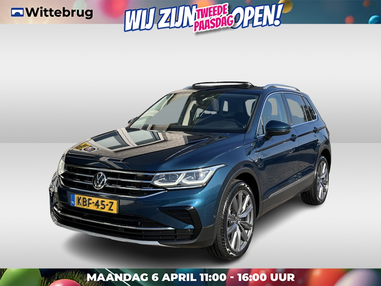 Volkswagen Tiguan - 1.4 TSI eHybrid Elegance / AUTOMAAT/ PANO/ TREKHAAK/ DIGITAL DASH/ CRUISE/ CLIMA/ STUUR+ S - AutoWereld.nl