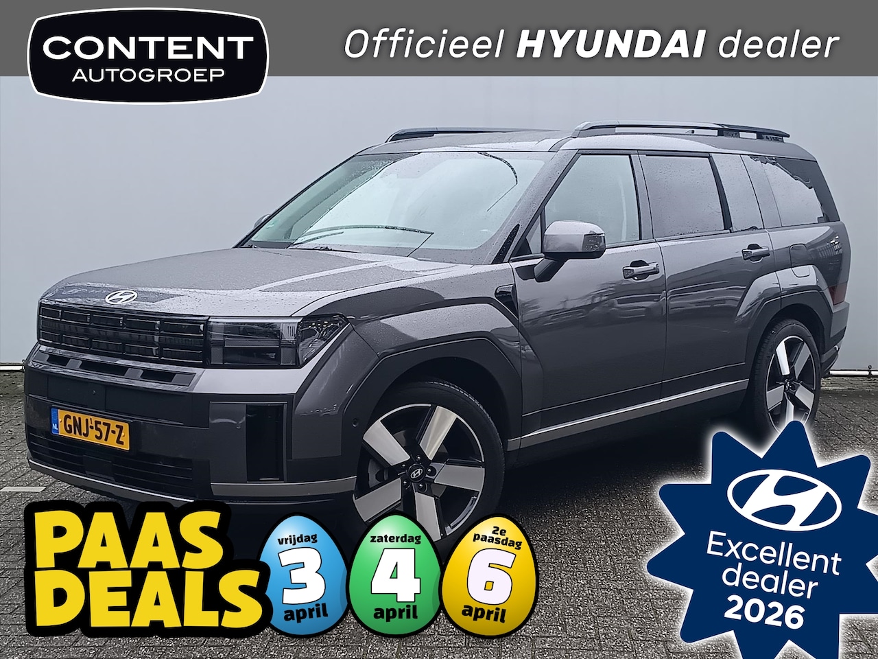 Hyundai Santa Fe - 1.6 T-GDi HEV 215pk 2WD 7pl Premium | Navi | Cruise en Climate Control - AutoWereld.nl