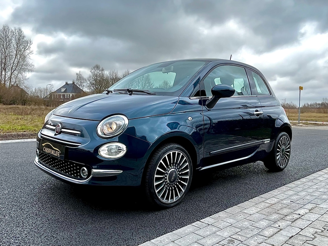 Fiat 500 - 1.2 Lounge -Tamno Playa Metallic. - AutoWereld.nl