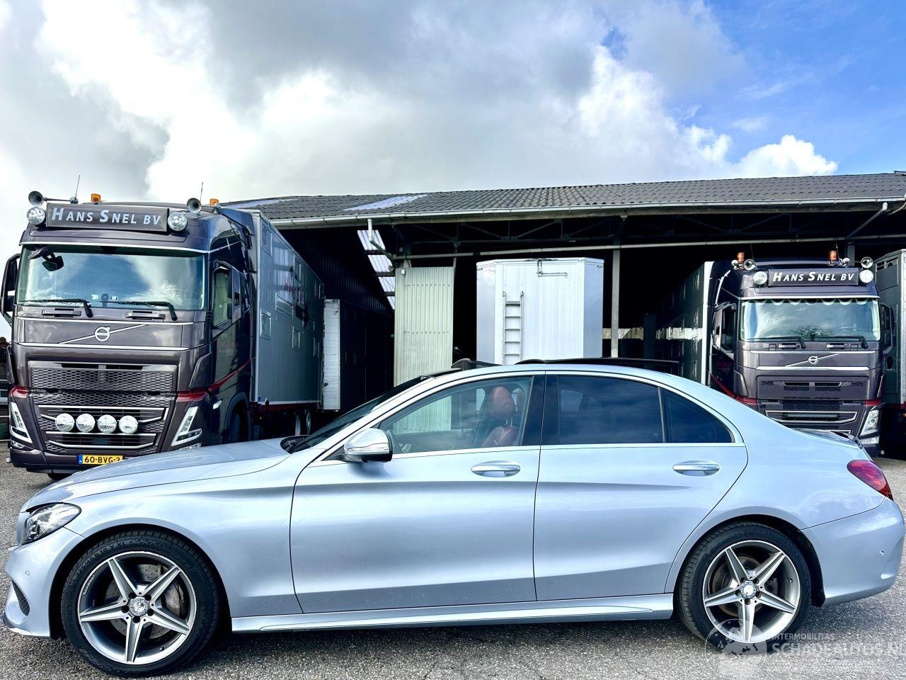 Mercedes-Benz C-klasse - 250 AMG 211pk aut + F1 sedan - pano - hud - luchtvering - burmester - - AutoWereld.nl
