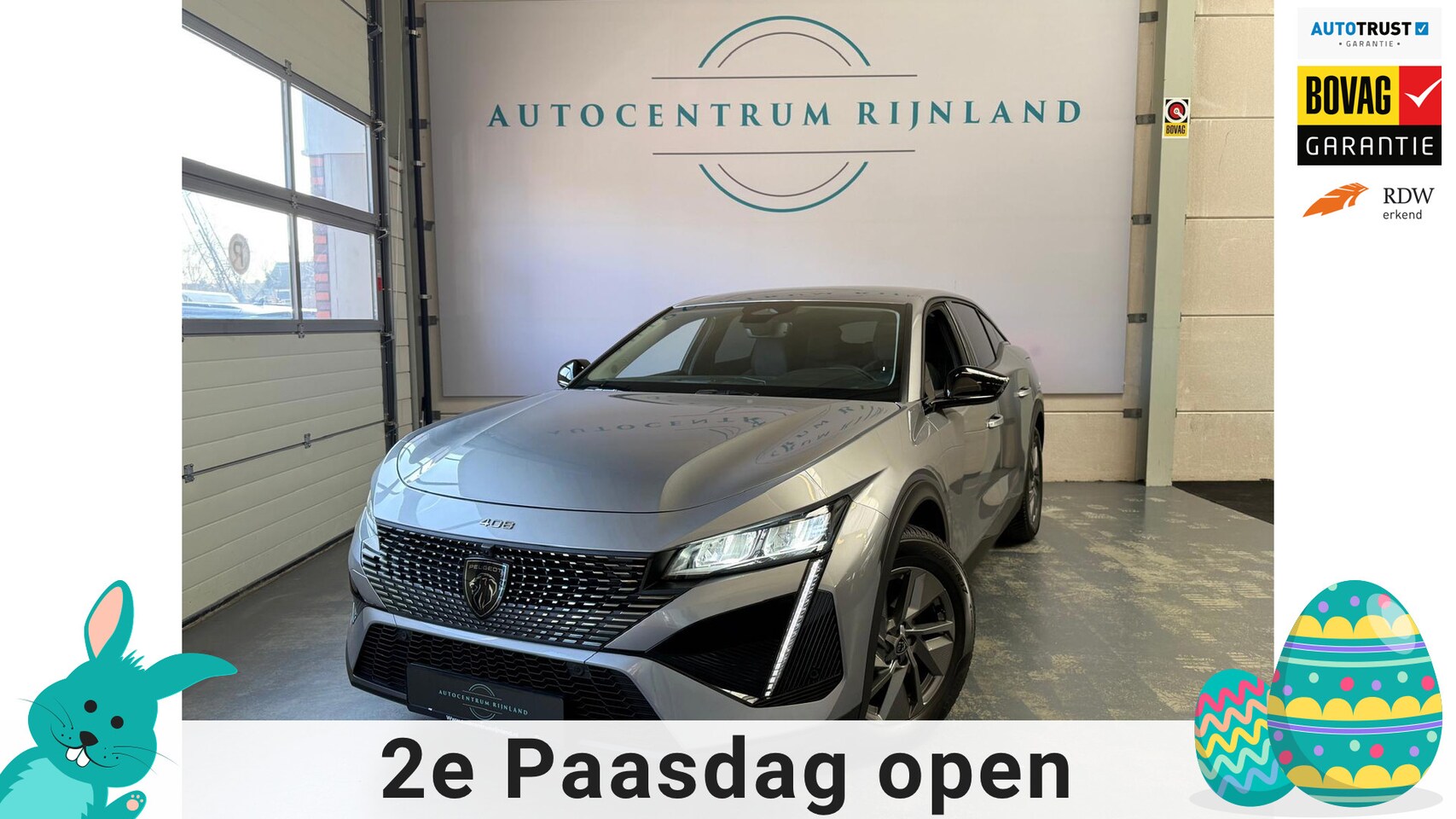 Peugeot 408 - 1.6 HYbrid Allure 180 Automaat Camera 1 Jaar Bovag Garantie - AutoWereld.nl