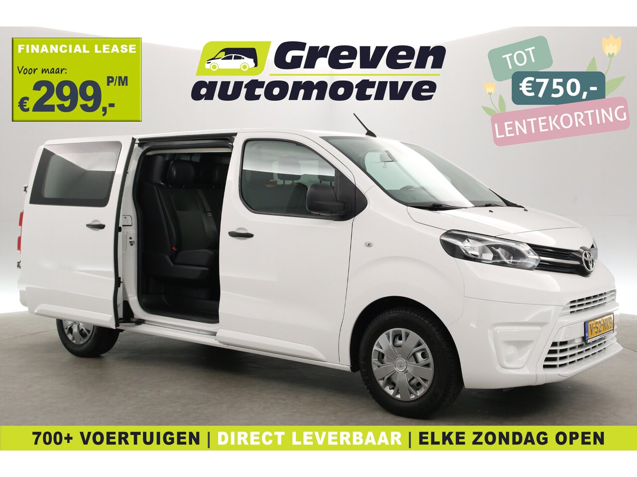 Toyota PROACE Long Worker - 2.0 D-4D L3H1 | DC | 6 Zits | Trekhaak | 2xSchuifdeur | Airco | Cruise | Stoelverw. - AutoWereld.nl