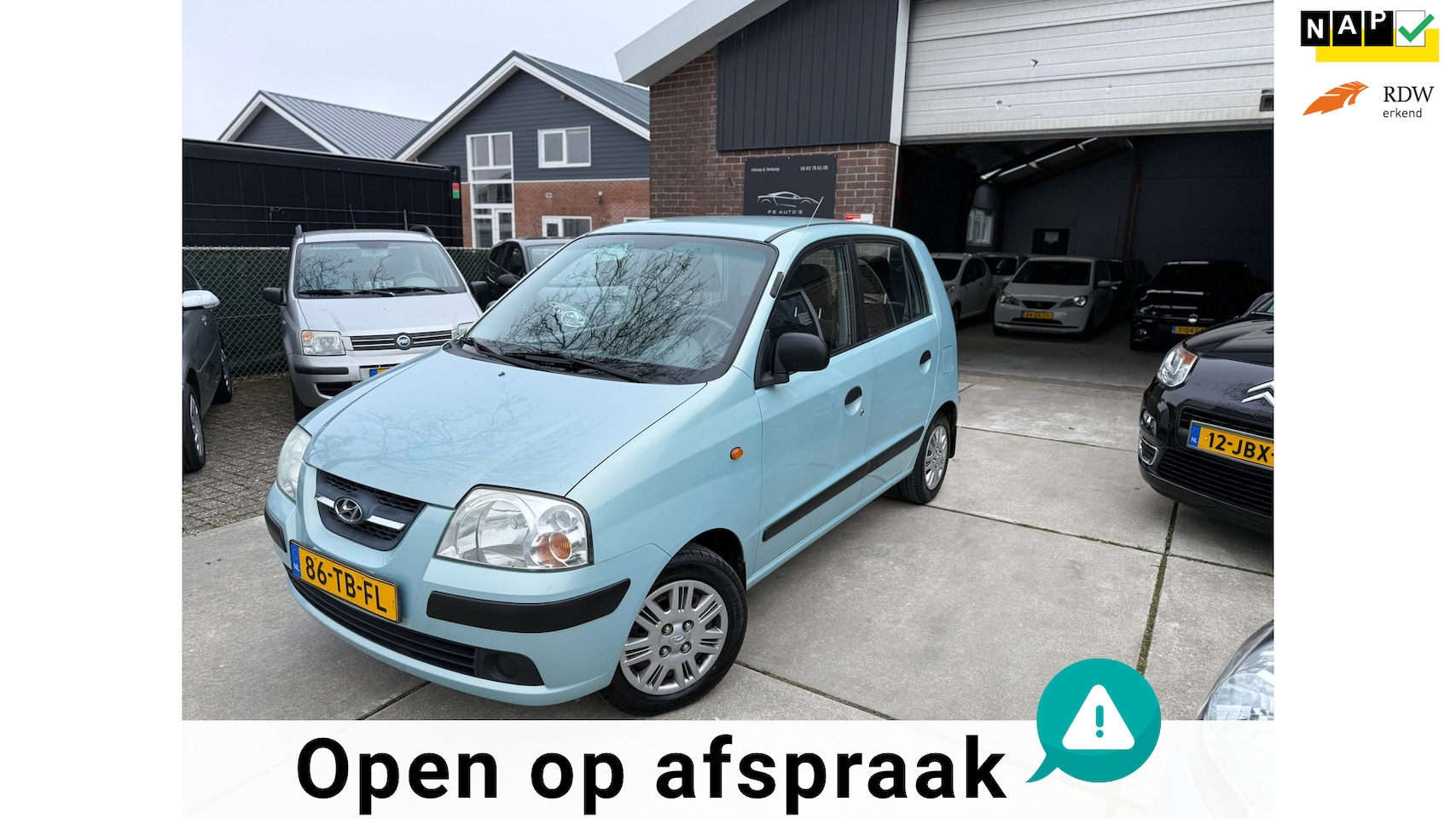Hyundai Atos - 1.1i Active Young|77.000 KM|NAP KM|1E EIGENAAR|NIEUWE APK|HOGE INSTAP|ELECT.RAMEN|CENTRL.D - AutoWereld.nl