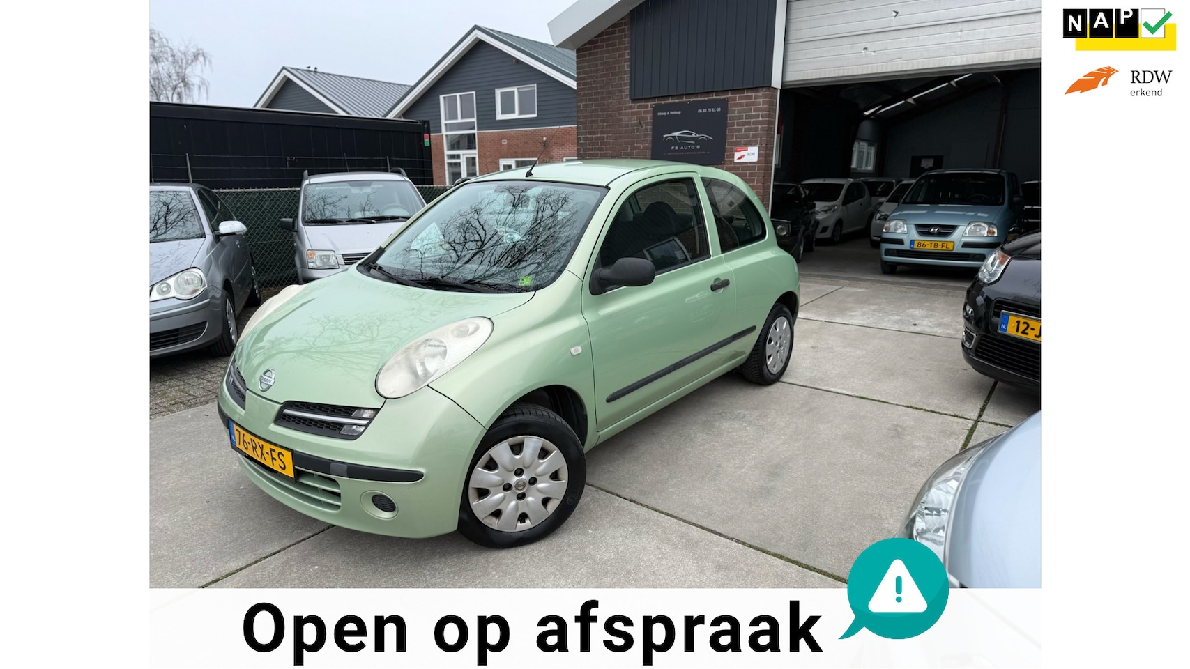 Nissan Micra - 1.2 Otazu |NEW APK|NAP KM |AIRCO|CENTR.DEUREN|ELECT.RAMEN|VERSTELB.STUUR|2.SLEUTELS|BOEKJE - AutoWereld.nl