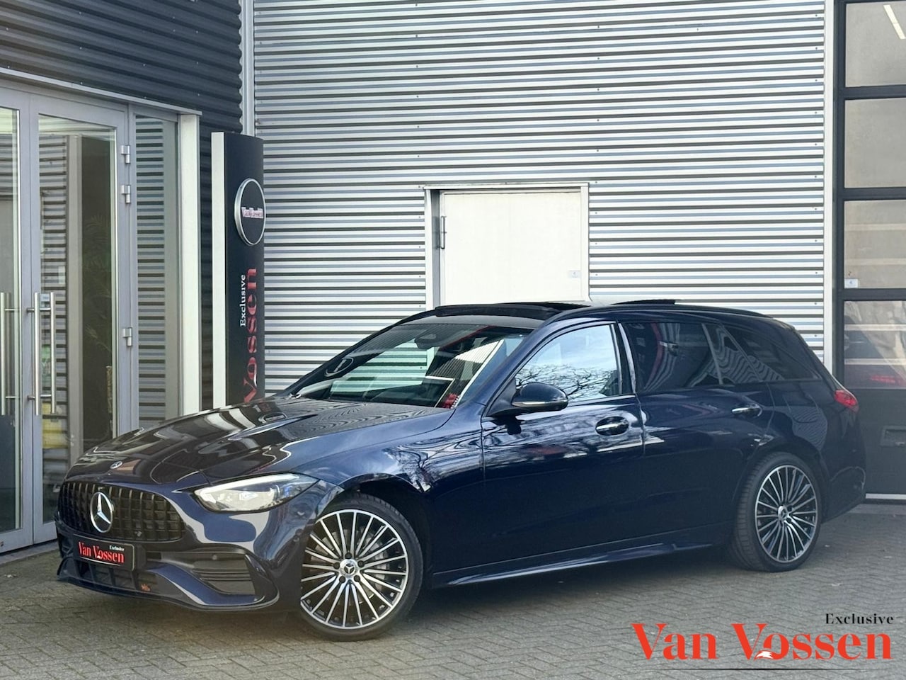Mercedes-Benz C-klasse Estate - 300 e AMG Line PLUG-IN|PANO|360 CAMERA|HEADUP|LEER|SFEER|BURMESTER|MEMORY|SIDEASSIST| - AutoWereld.nl