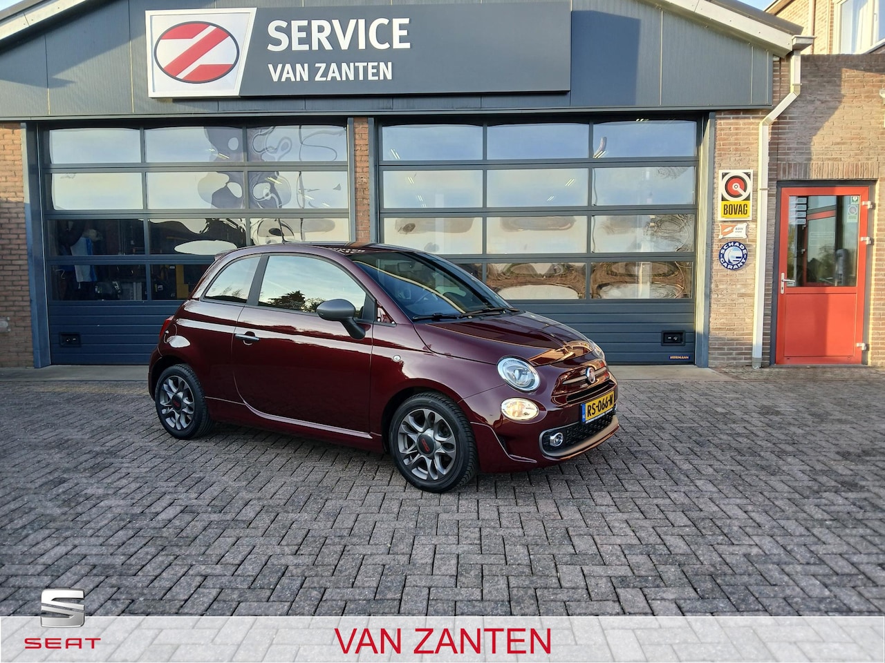 Fiat 500 - 0.9 TwinAir Turbo Sport + Lederen bekleding + Navigatie + Beats audio etc.etc. - AutoWereld.nl
