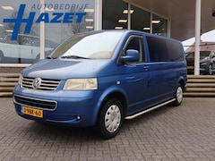 Volkswagen Transporter - 2.5 TDI 340 174 PK 5-CILINDER AUT. 5-PERS DUBBEL CABINE + CRUISE CONTROL | AIRCO | TREKHAA