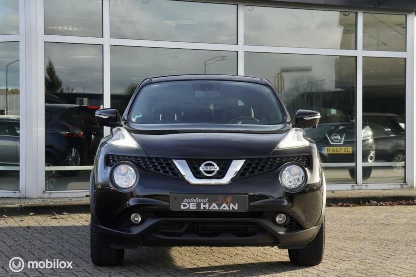 Nissan Juke - ELEKTRISCH GLAZEN PANORAMADAK LEDEREN INT FULL OPTIONS !! TEKNA AUT. 1.6 DIG-T NAVI PANO - AutoWereld.nl