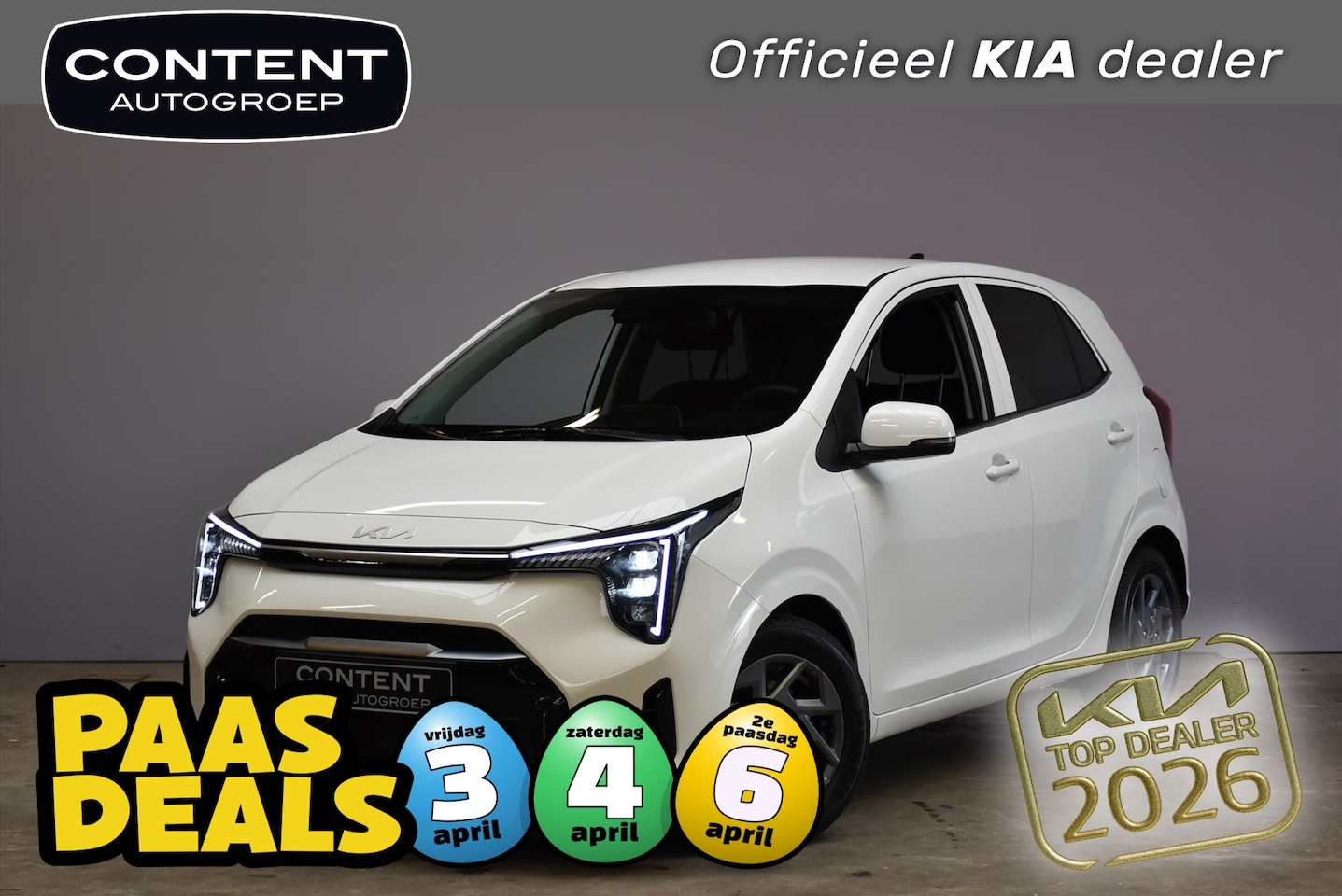 Kia Picanto - 1.0 GDI 4-zits DynamicPlusLine NIEUW - LEVERBAAR - AutoWereld.nl