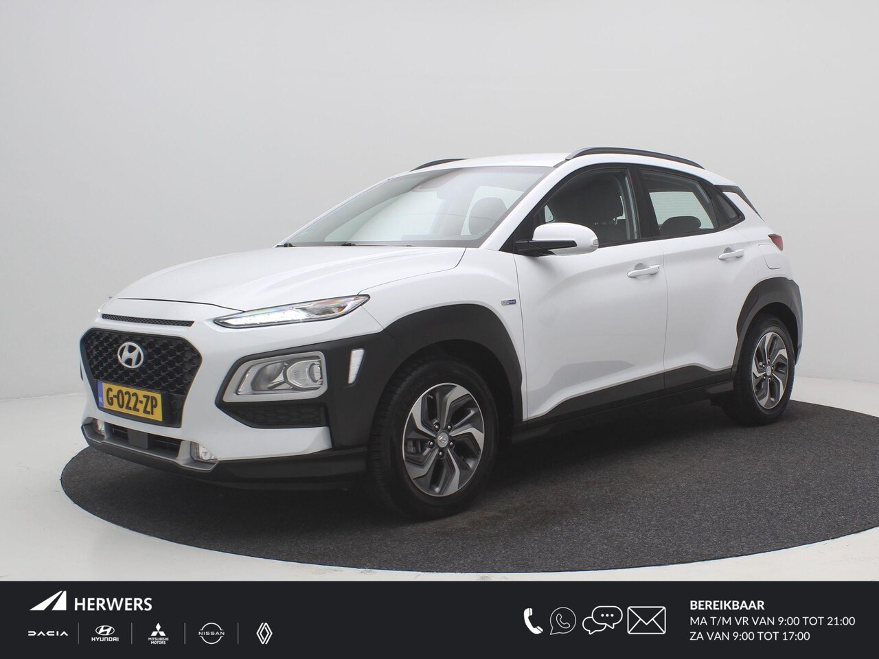 Hyundai Kona - 1.6 GDI HEV Comfort AUTOMAAT / Trekhaak / Navigatie / Adaptieve Cruise Control / NL Auto / - AutoWereld.nl