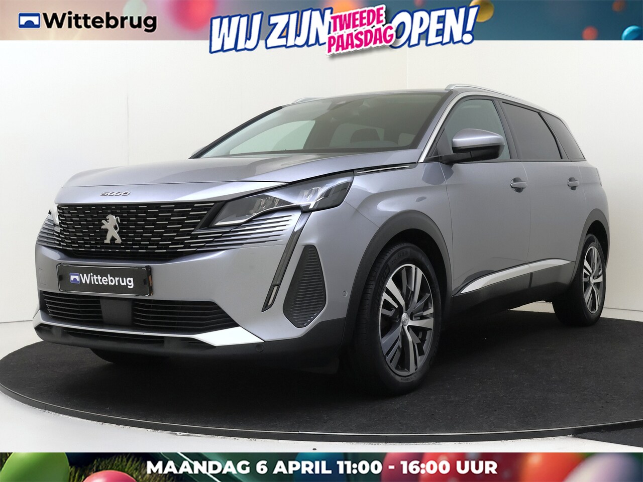 Peugeot 5008 - 1.2 PureTech 130PK Blue Lease Allure automaat | Navigatie | half leder - AutoWereld.nl