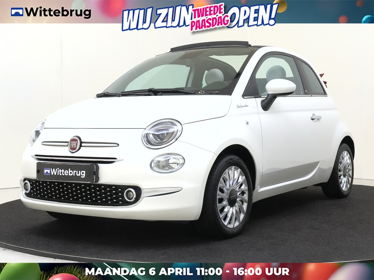 Fiat 500 - 1.0 Hybrid RED | Open Dak | Carplay | Airco | | Pack Tech | Pack Navigatie | - AutoWereld.nl