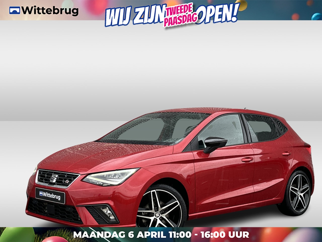 SEAT Ibiza - 1.0 TSI 110pk FR / LED koplampen / Navigatie / Camera / Stoelverwarming / Half leder Alcan - AutoWereld.nl