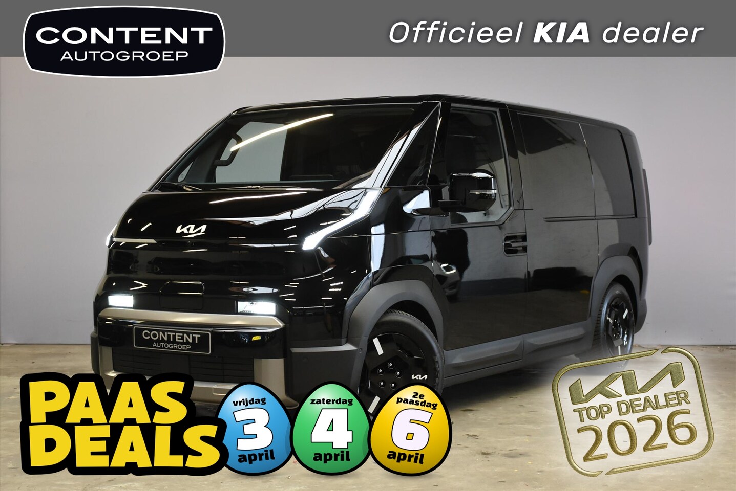 Kia PV5 - Cargo 71,2 kWh 163pk L2H1 ELITE NIEUW - SNEL LEVERBAAR - AutoWereld.nl