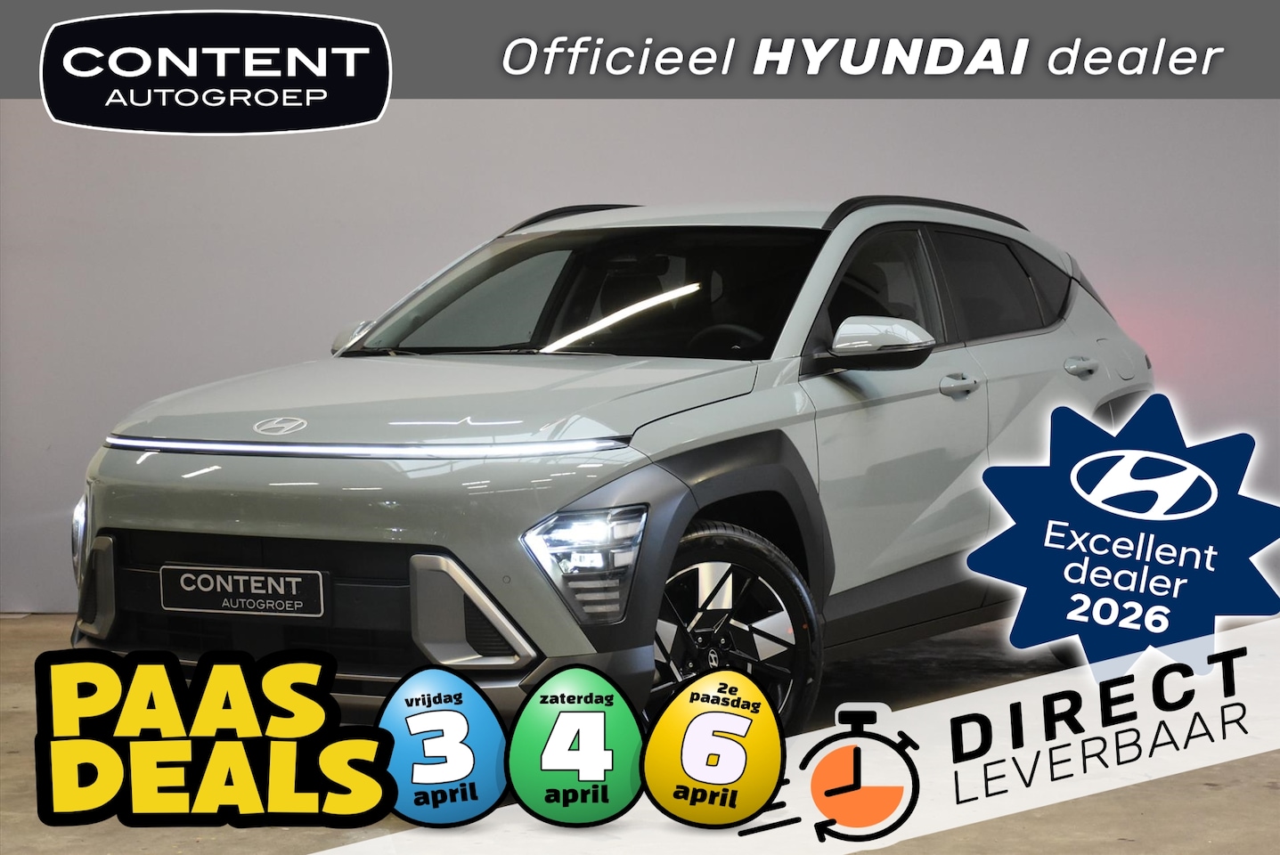 Hyundai Kona - 1.6 GDI HEV DCT Premium Sky I Voorraadvoordeel! - AutoWereld.nl