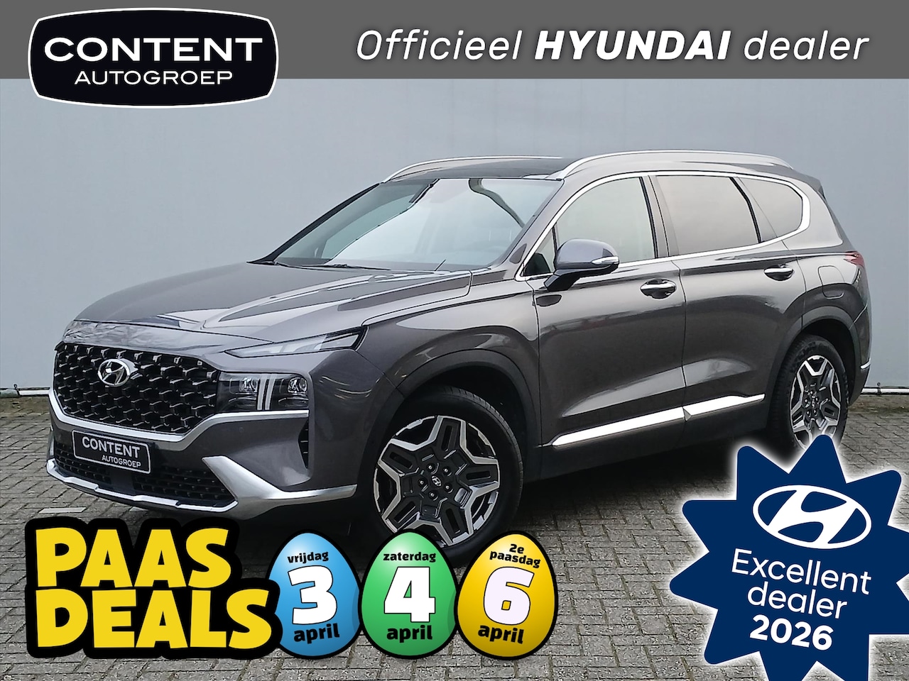 Hyundai Santa Fe - 1.6 T-GDi PHEV Plug-In 7zits Premium Sky |Schuifdak |BTW! - AutoWereld.nl