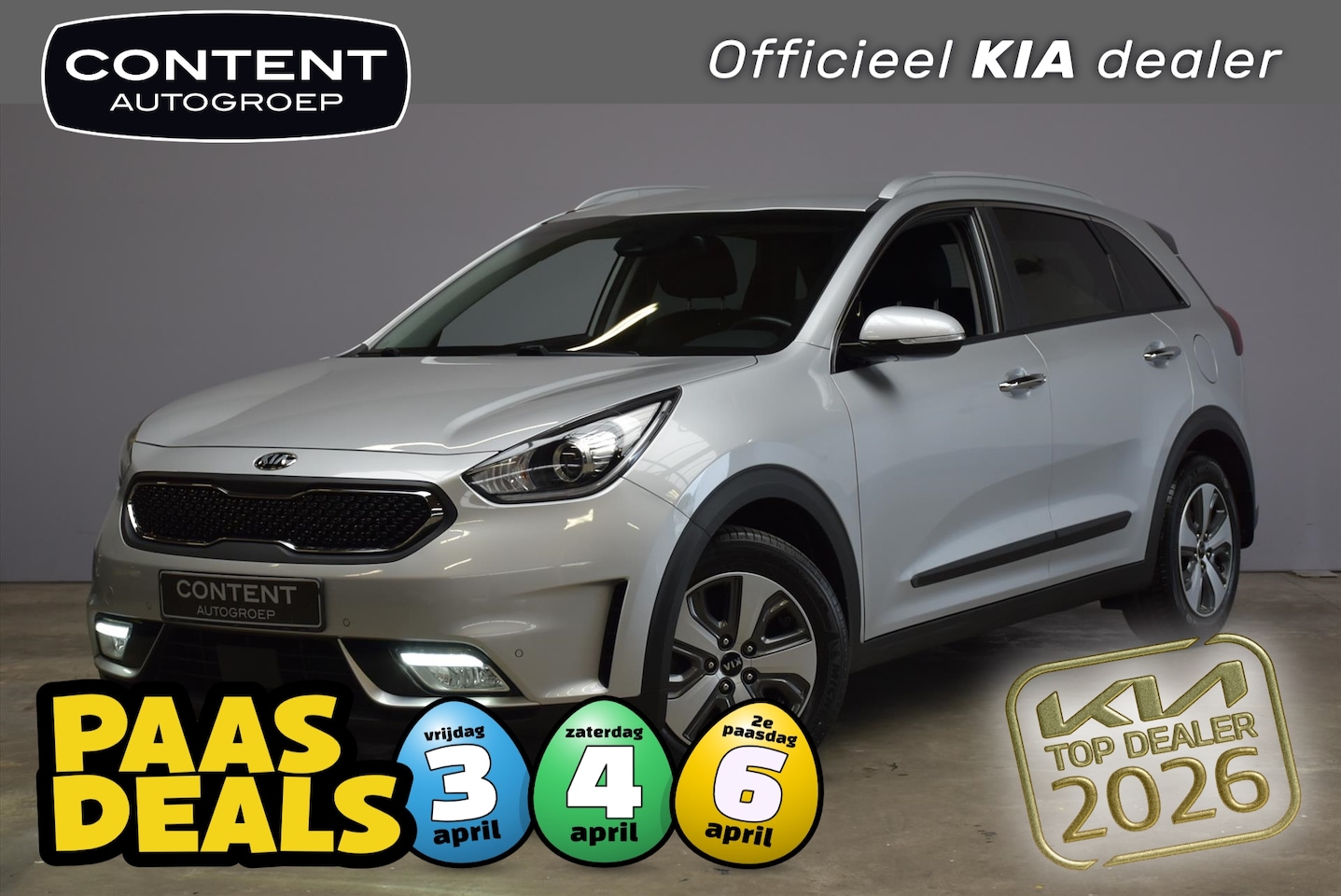 Kia Niro - 1.6 GDi Hybrid DynamicPlusLine 1.6 GDi Hybrid DynamicPlusLine - AutoWereld.nl