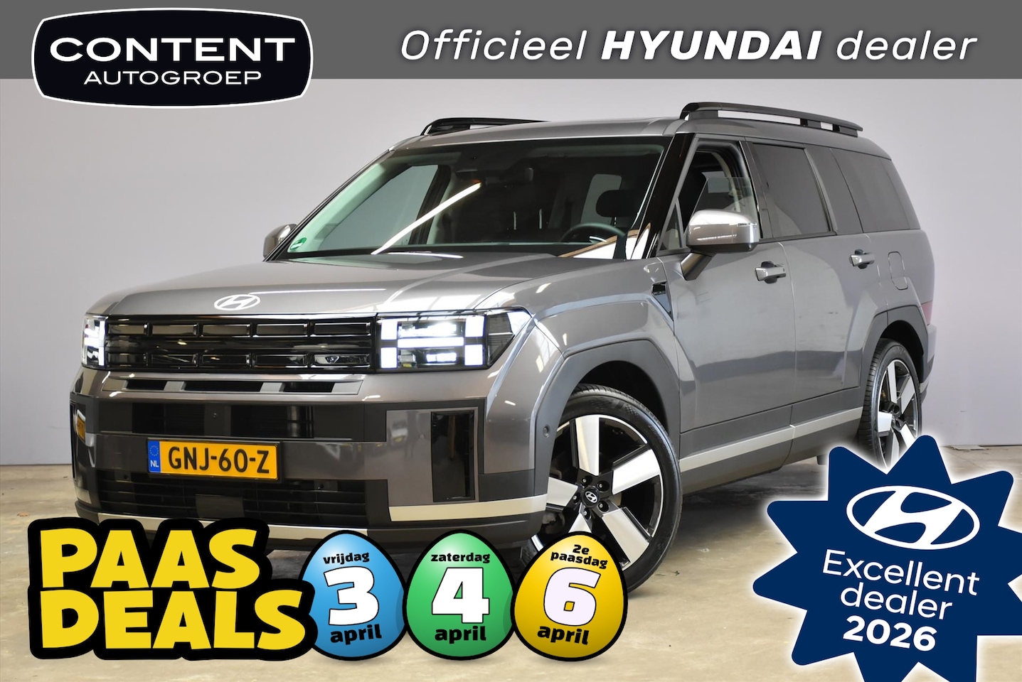 Hyundai Santa Fe - 1.6 T-GDi HEV A/T Premium Sky 7 zits I Schuifdak - AutoWereld.nl