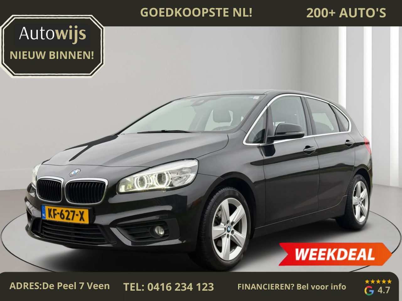 BMW 2-serie Active Tourer - 216i Centennial High Executive|LED|80DKM|TREKHAAK|NL AUTO|PDC|CLIMA - AutoWereld.nl