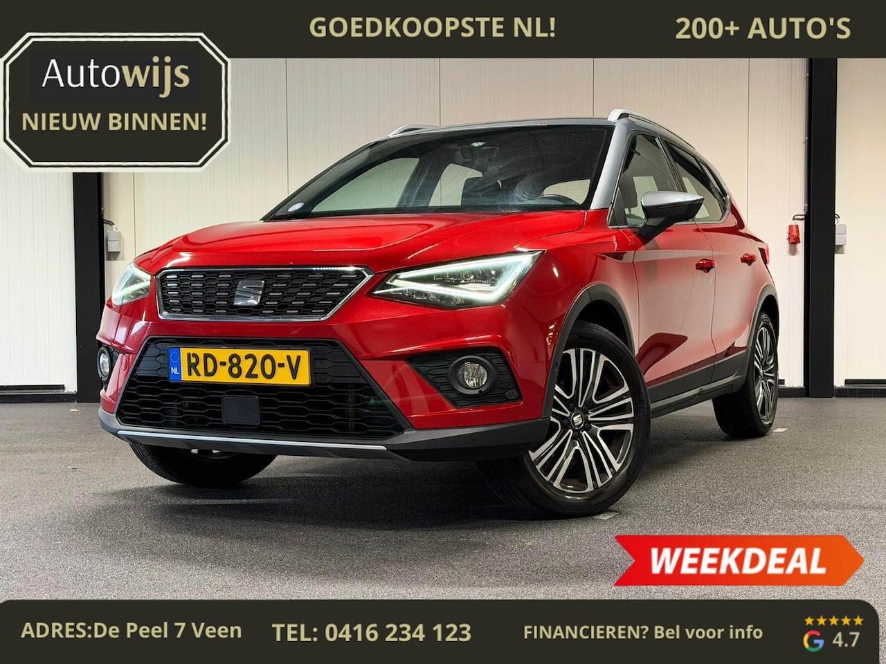SEAT Arona - 1.0 TSI Xcellence Launch Edition|BEATS|TREKHAAK|LED|KEYLESS| - AutoWereld.nl