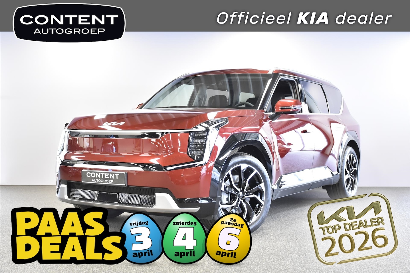 Kia EV9 - 99,8kWh 204pk RWD Air NIEUW - SNEL LEVERBAAR - AutoWereld.nl