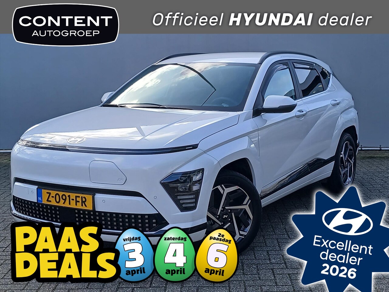 Hyundai Kona - 65,4 kWh 217pk Comfort Smart (limited)| Trekhaak | Navi | Cruise - AutoWereld.nl