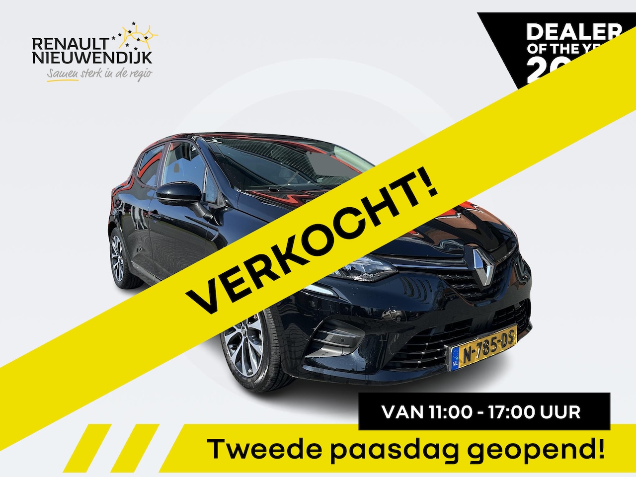 Renault Clio - 1.6 E-Tech Hybrid 140 Intens | PARKEERSENSOREN | AIRCONDITIONING | CRUISE CONTROL | APPLE - AutoWereld.nl