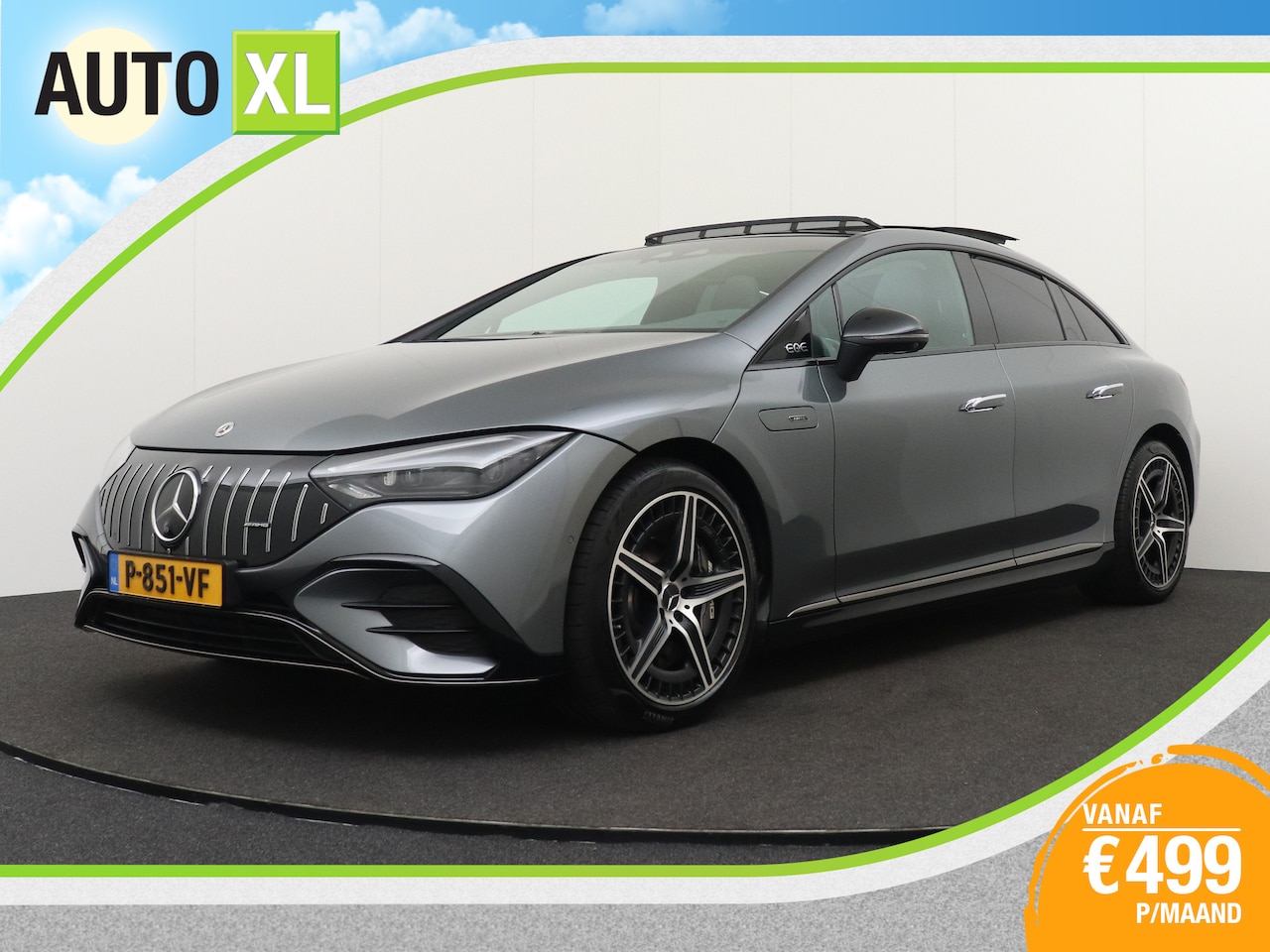 Mercedes-Benz EQE - AMG 43 4MATIC 91kWh Pano-dak Hyper-Scherm Burmester - AutoWereld.nl