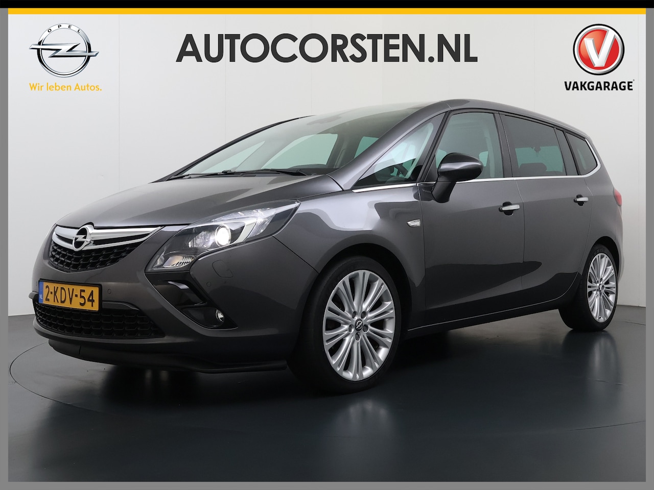 Opel Zafira Tourer - T 141PK AUT-6 Pano-Ruit+Dak Leer Xenon 19"lm Trekhaak Parkassist PDC-a+v Sportstoel(AGR)+V - AutoWereld.nl
