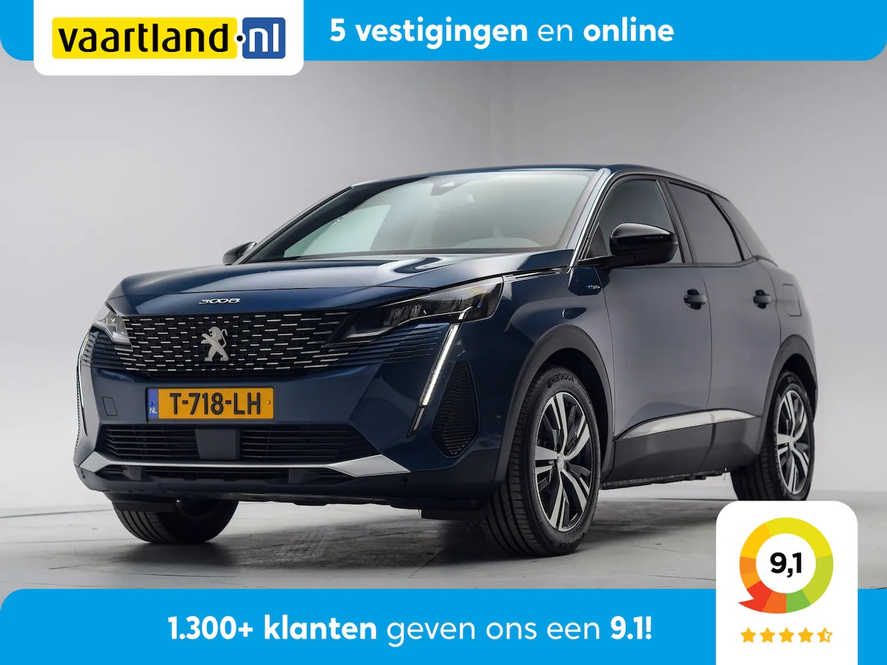 Peugeot 3008 - 1.6 Plug-in Hybrid 225 Allure [ LED Navi Camera Half-leder ] - AutoWereld.nl
