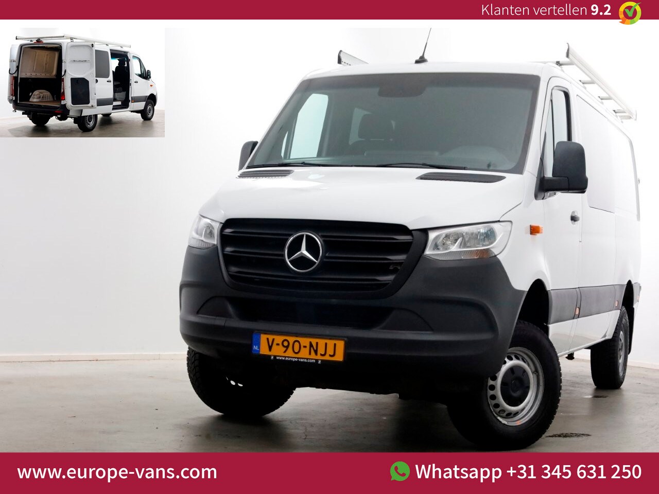 Mercedes-Benz Sprinter - 316 CDI 163pk 7G Automaat L2H1 D.C. 4x4 ZG3 Airco/Navi/Camera 12-2021 - AutoWereld.nl