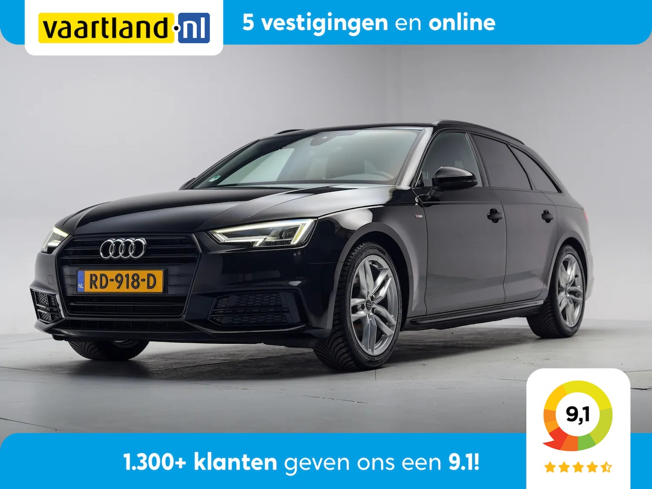 Audi A4 Avant - 1.4 TFSI Sport S line black edition Aut. [ Leder Virtual Stoelverwarming Navi ] - AutoWereld.nl
