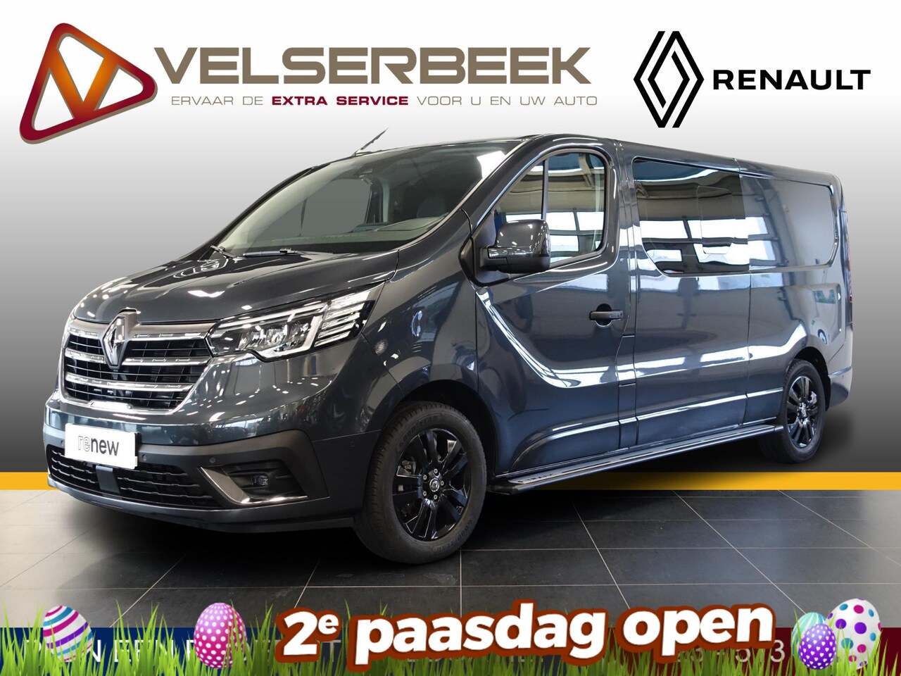 Renault Trafic - 2.0 dCi 150L2H1 DC Business*Automaat/Kastenwand* - AutoWereld.nl