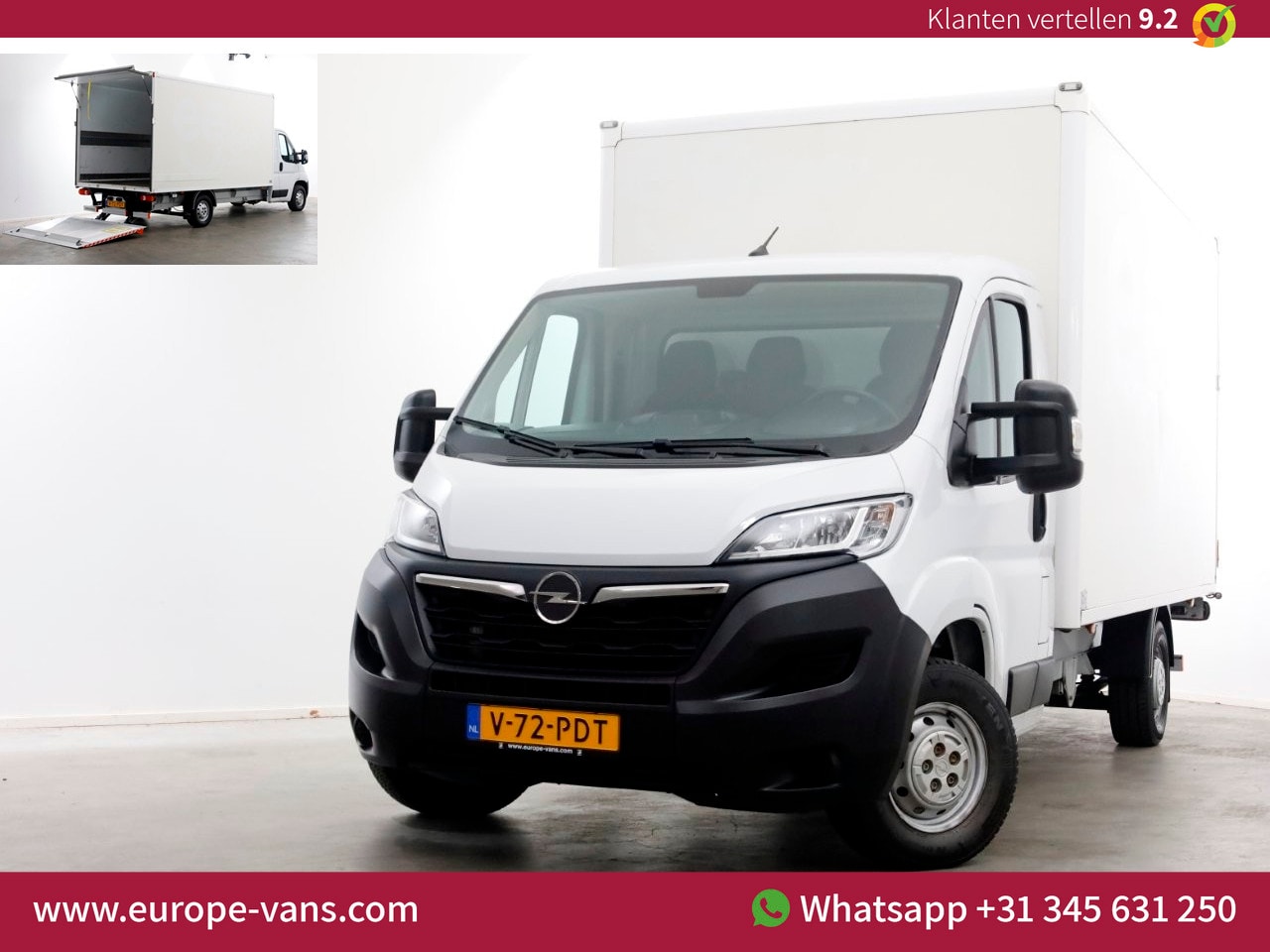 Opel Movano - 2.2D 140pk Bakwagen met laadklep 1.060kg laadvermogen 08-2023 - AutoWereld.nl