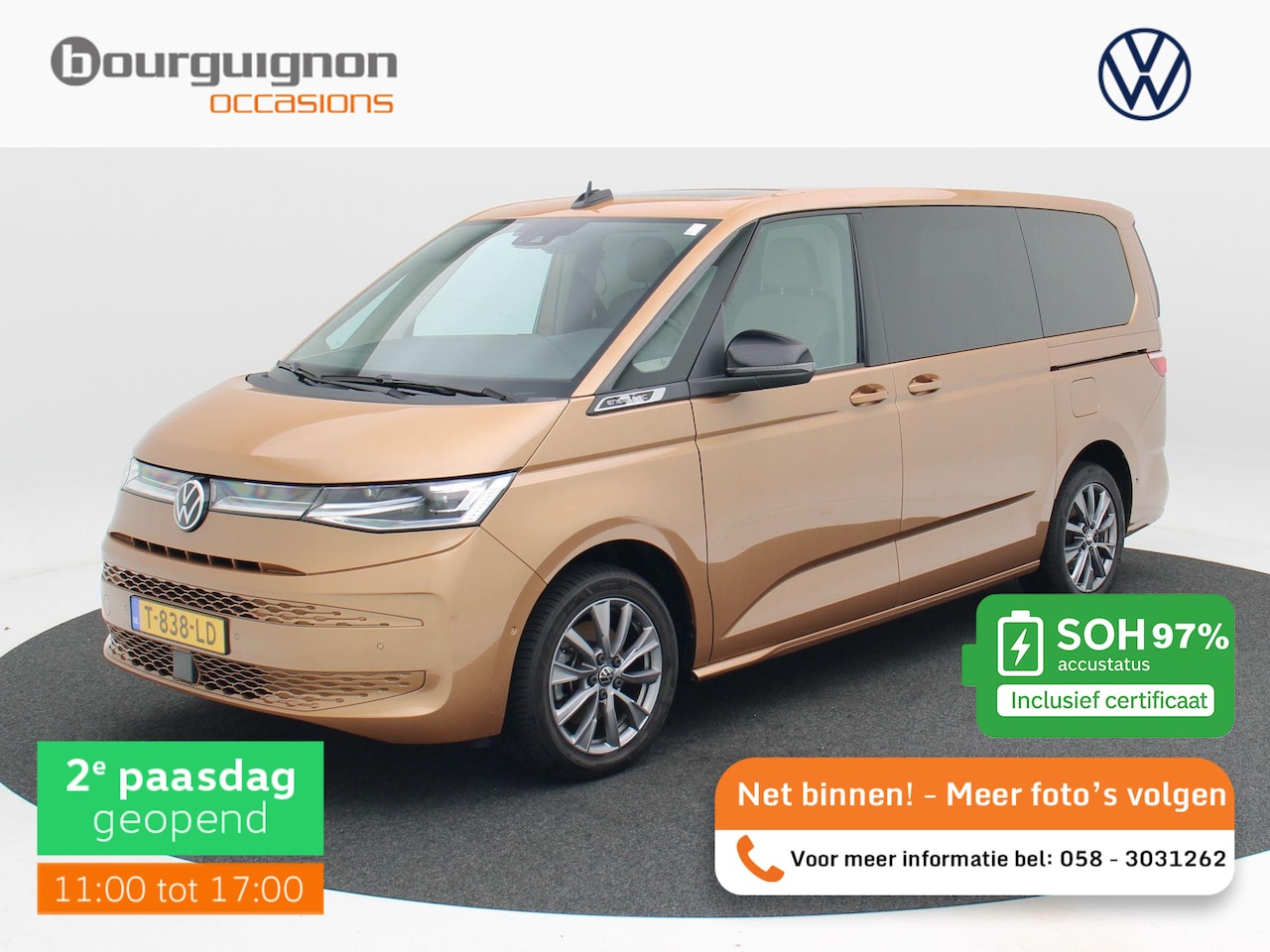 Volkswagen Multivan - 1.4 eHybrid 218 Pk L2H1 Life Business 7 Persoons | Stoelverwarming | Camera | Climatronic - AutoWereld.nl