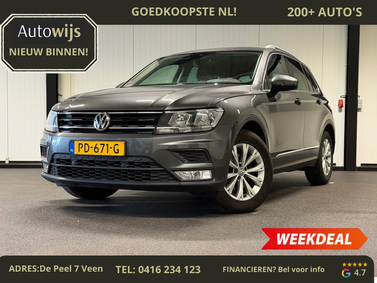 Volkswagen Tiguan - 1.4 TSI Comfortline Business|TREKHAAK|PDC|NAVI|NL AUTO - AutoWereld.nl