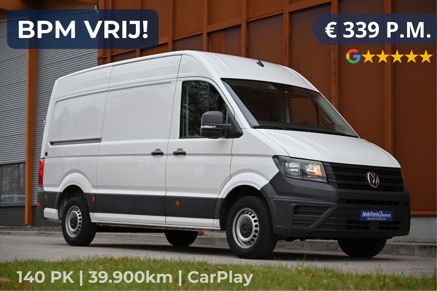 Volkswagen Crafter - 2.0 TDI L3H3 140PK | CarPlay | Cam | 270gr deuren - AutoWereld.nl