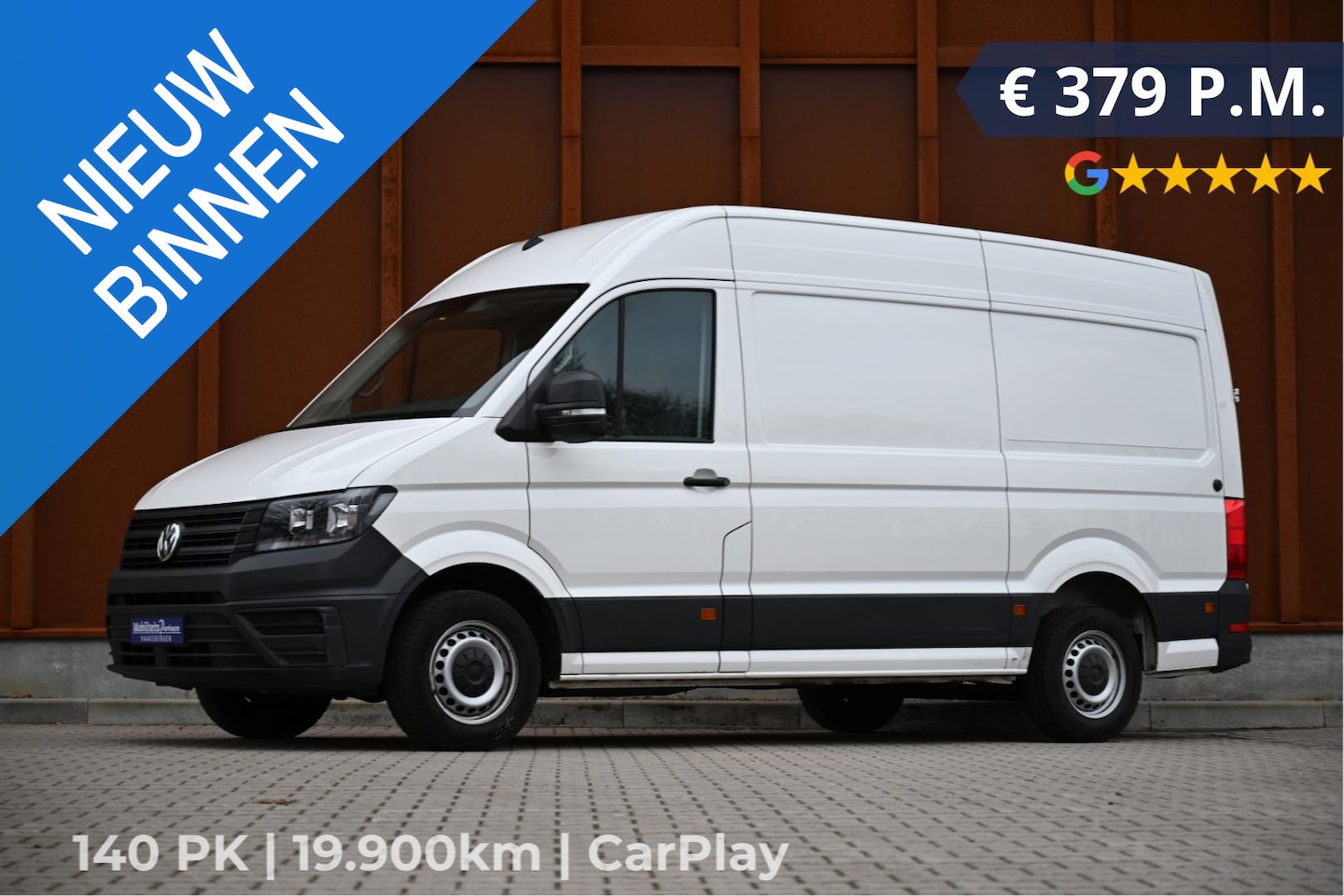 Volkswagen Crafter - 2.0 TDI L3H3 140PK | CarPlay | Cam | 270gr deuren - AutoWereld.nl