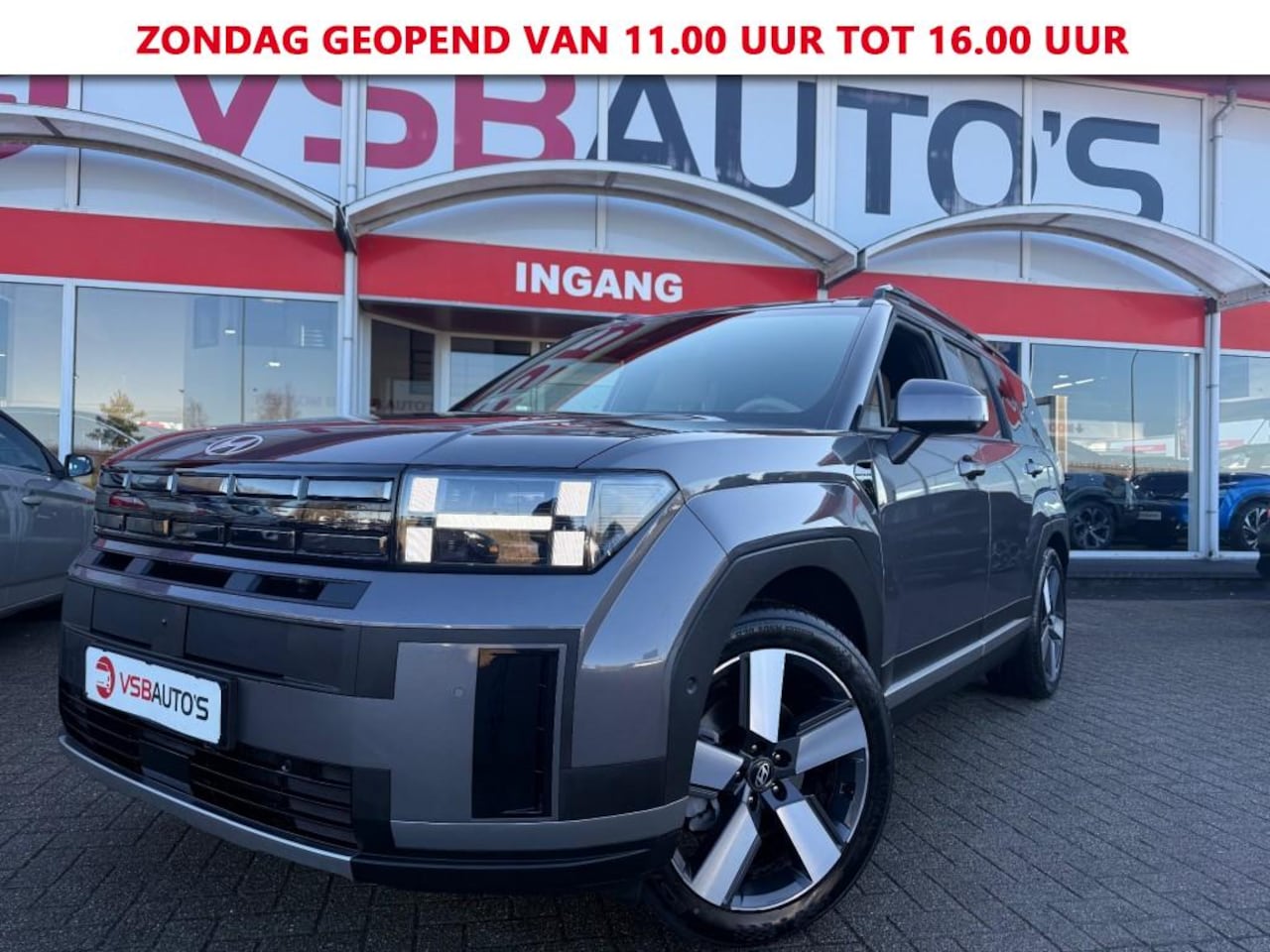 Hyundai Santa Fe - 1.6 T-GDI PHEV 7 stoelen . AUT. LEER 360CAMERA STOEL KOEL/VERWARM HEAD UP LED - AutoWereld.nl