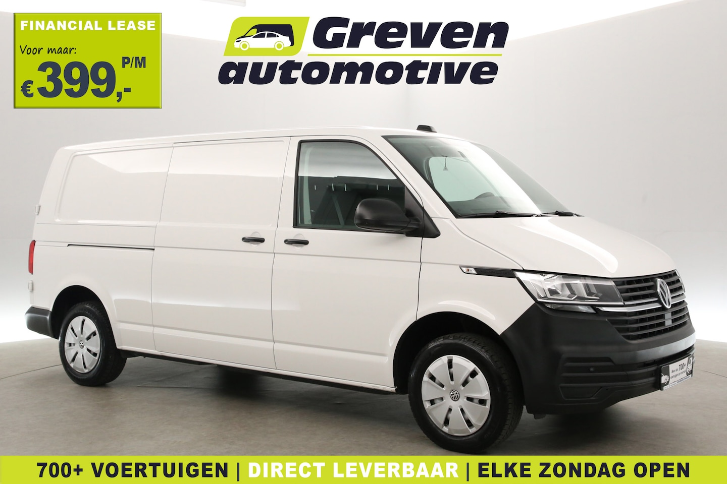 Volkswagen Transporter - 2.0 TDI L2H1 150PK | Aut. | Airco | Cruise | Carplay | 3 Zits | Parkeersens. | Trekhaak - AutoWereld.nl
