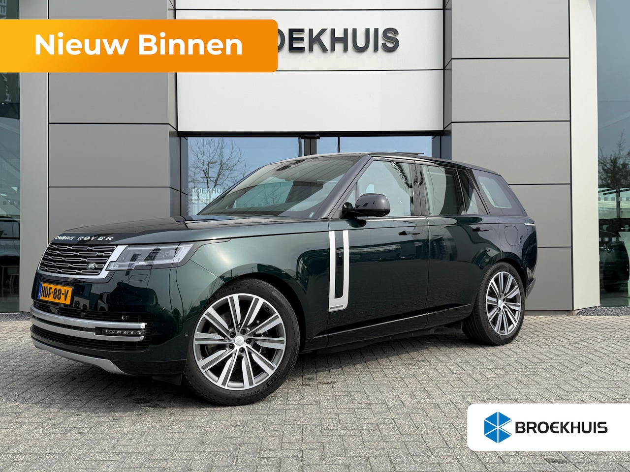 Land Rover Range Rover - P460e Autobiography | British Racing Green | Lederen hemelbekleding | Vierwielbesturing | - AutoWereld.nl