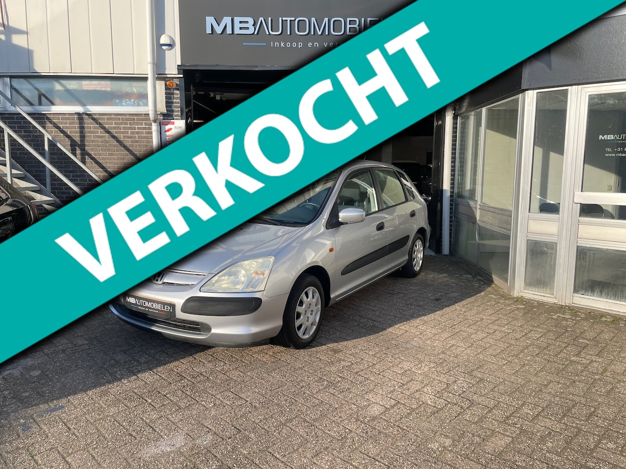 Honda Civic - 1.4i LS-5 Deurs/Airco/NAP/APK/Zilver-grijs/Trekhaak! - AutoWereld.nl